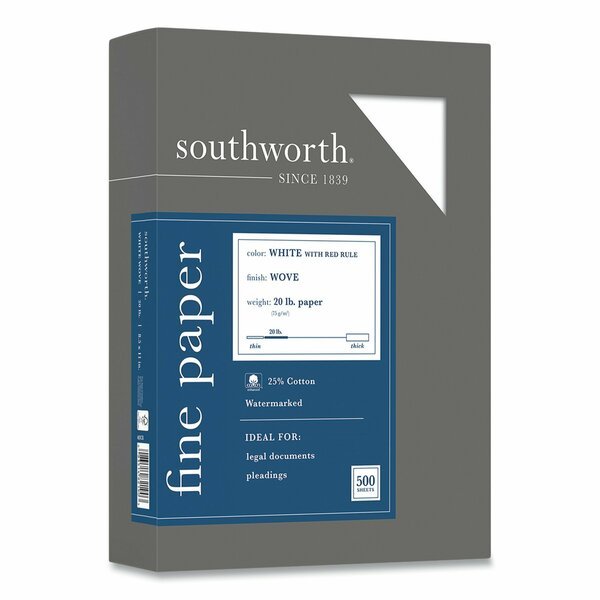 Paper, 20No. Ruled White, SOUTHWORTH, Mfr# 403CR
